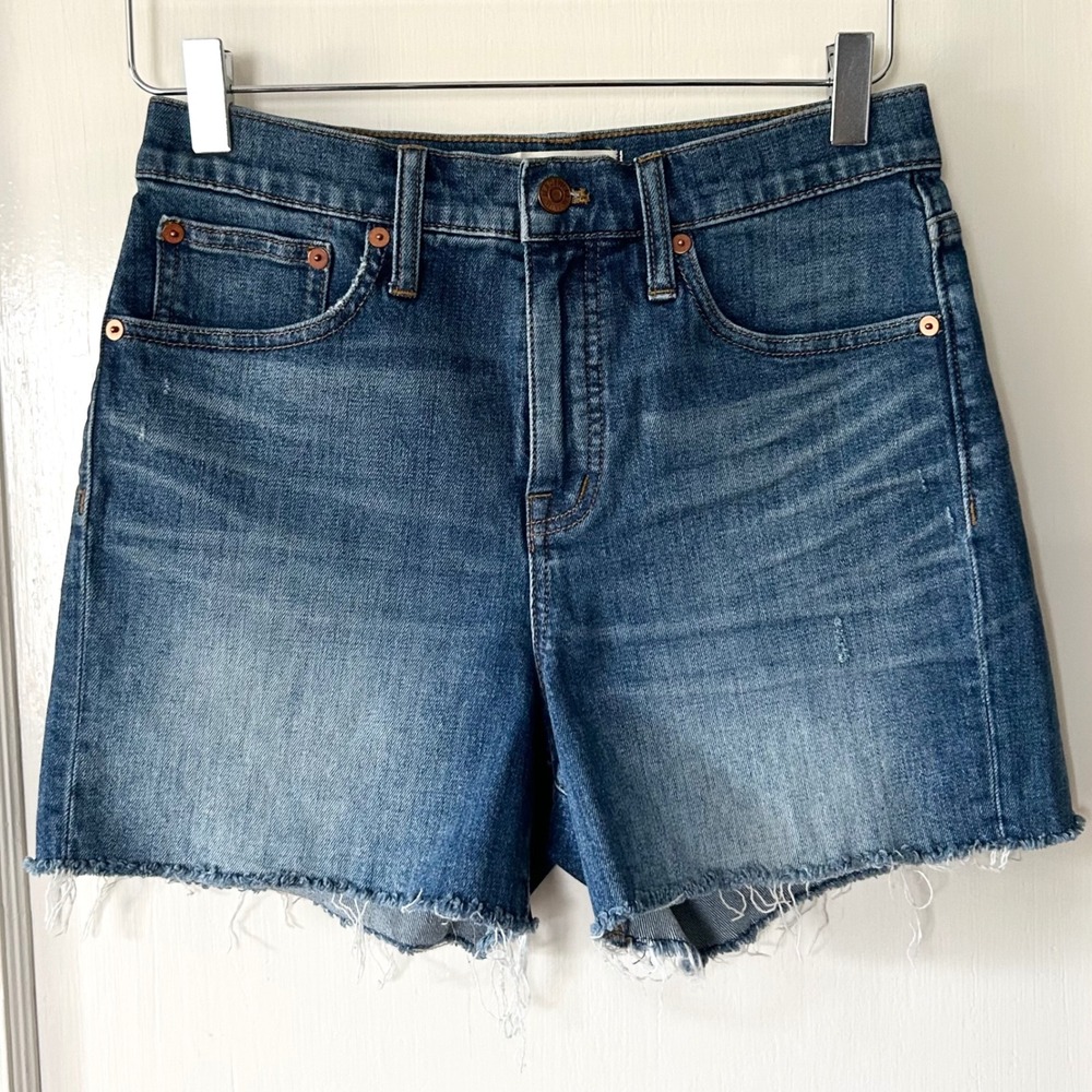 Madewell High Rise Cutoff Denim Shorts Glenoaks Wash 26 Summer Casual‎ Vacation